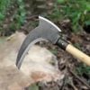 Double-Blade Machete Scythe – High Manganese Steel Cutting Tool for Wood, Trees & Garden Grass Trimming