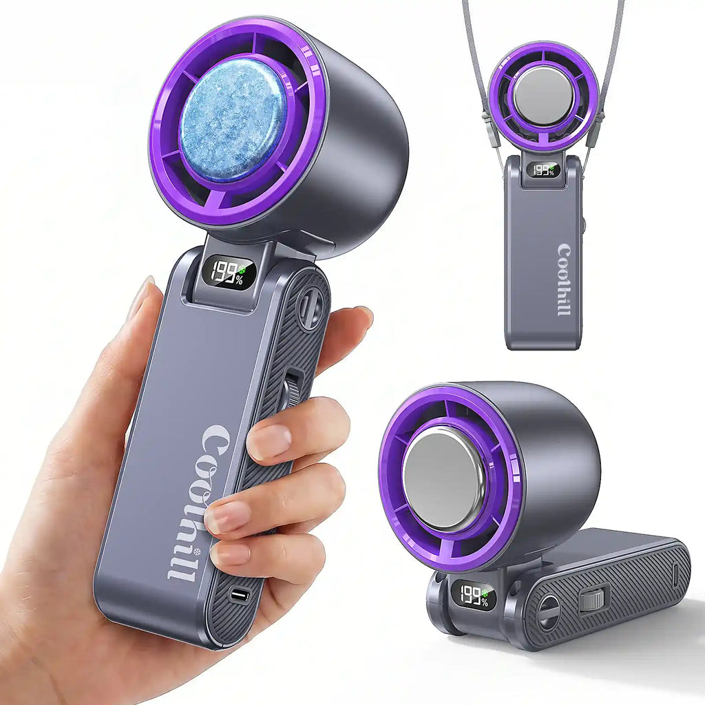 🔥 Limited-time 50% off—Quick-Cooling Frost Technology, Portable Handheld Fan.