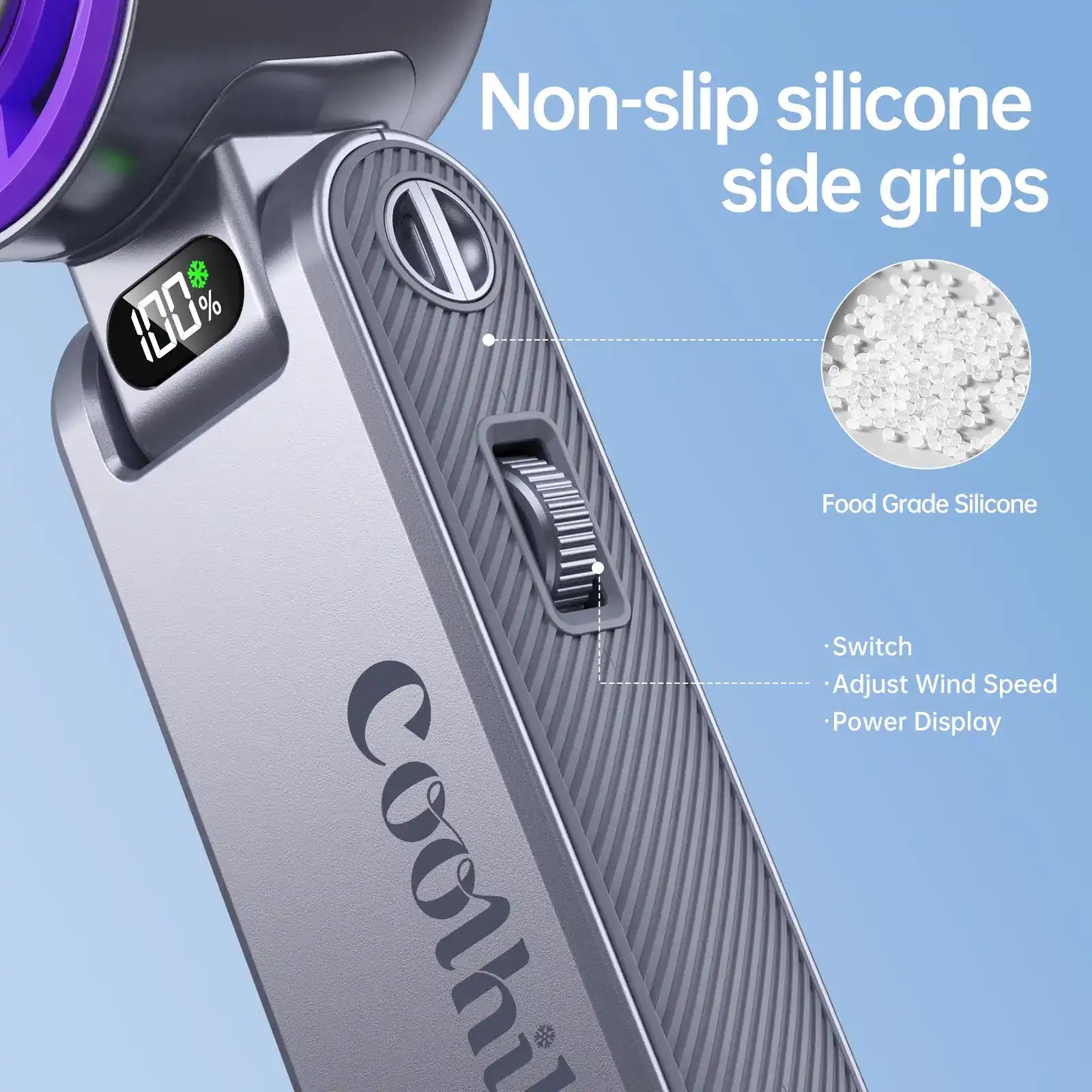 🔥 Limited-time 50% off—Quick-Cooling Frost Technology, Portable Handheld Fan.